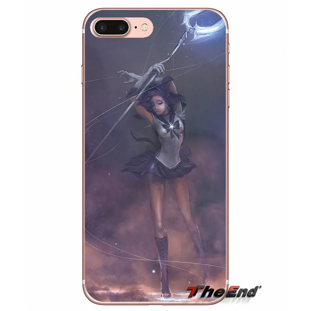 Мягкий чехол для девочек Samsung Galaxy S3 S4 S5 MINI S6 S7 edge S8 Plus Note 2 3 4 5 Grand Core Prime Sailor Saturn Moon Japan