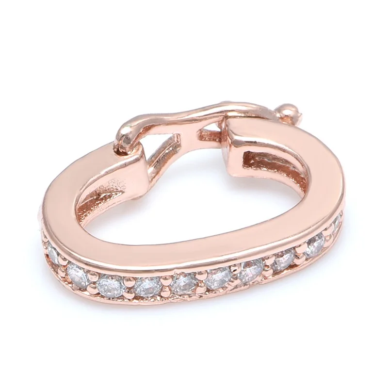 rose gold 17*10 мм аксессуары пряжки застежки крючки для ювелирных изделий браслет Изготовление Diy ювелирных изделий браслет ожерелье - Цвет: rose gold