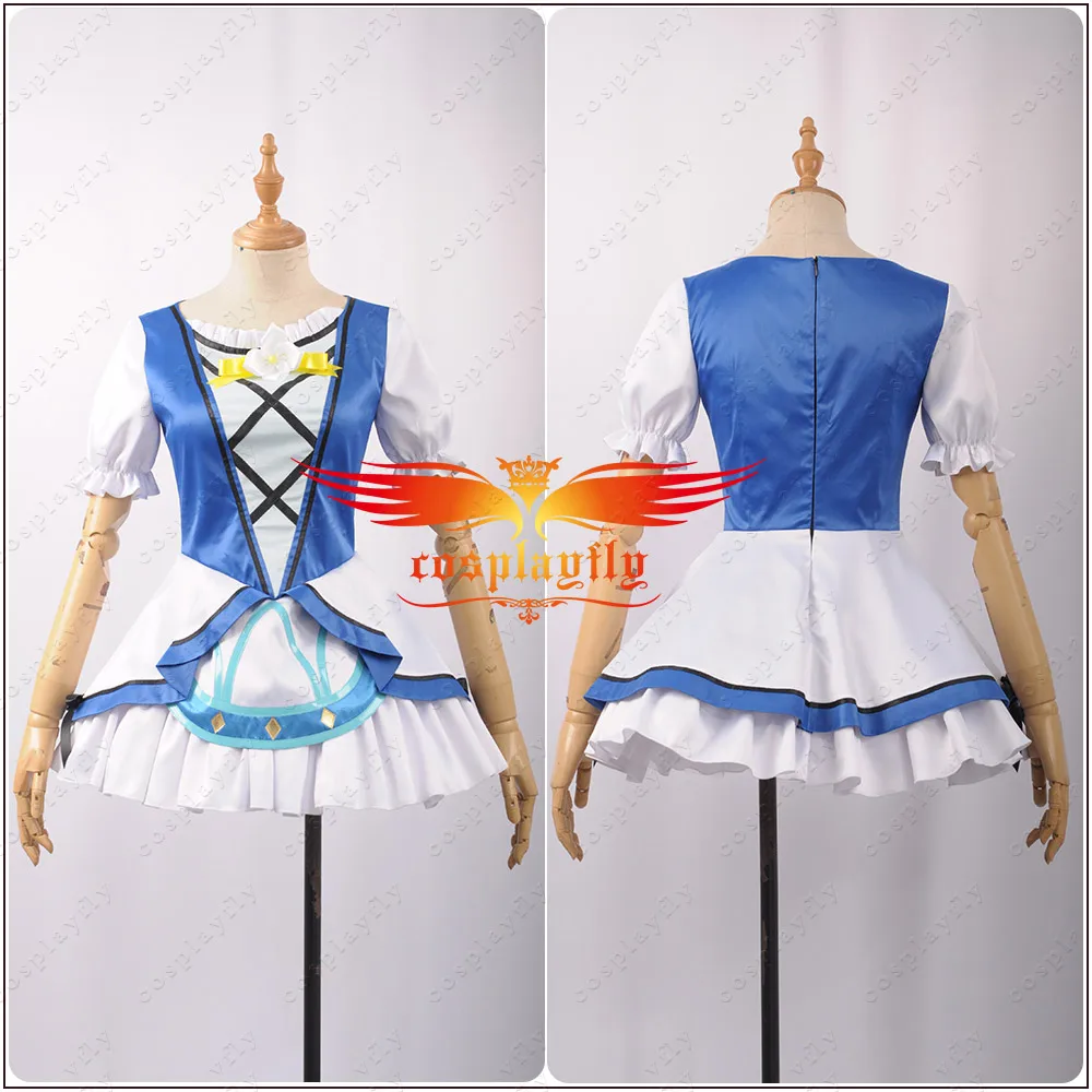 LoveLive! SunShine! akours Kunikida Hanamaru спортивный костюм для девочек на сцене синий + белый