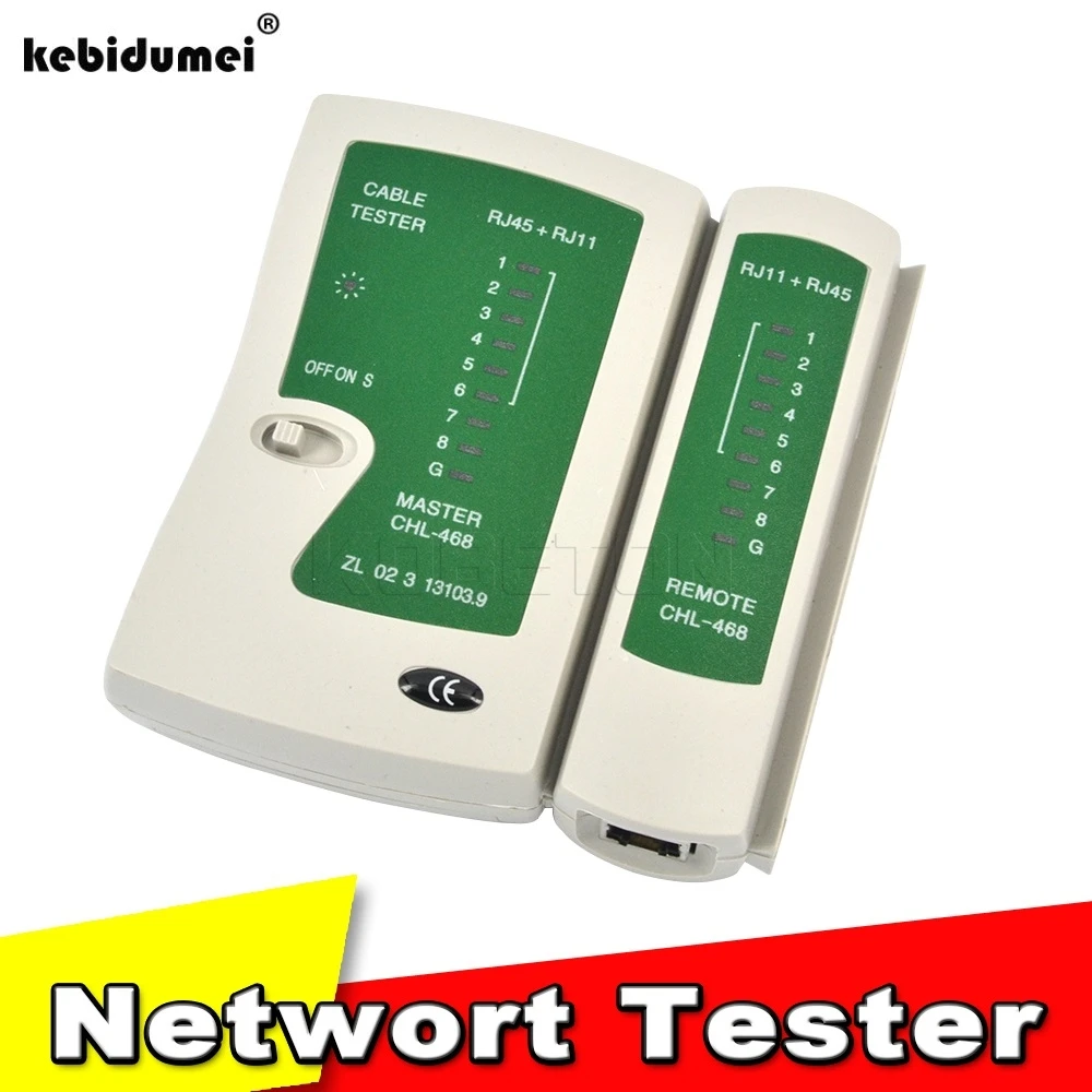Тестер kebidumei RJ45 RJ11 Cat5 Cat6 LAN для кабеля ручной тестер сетевого детектор проводки