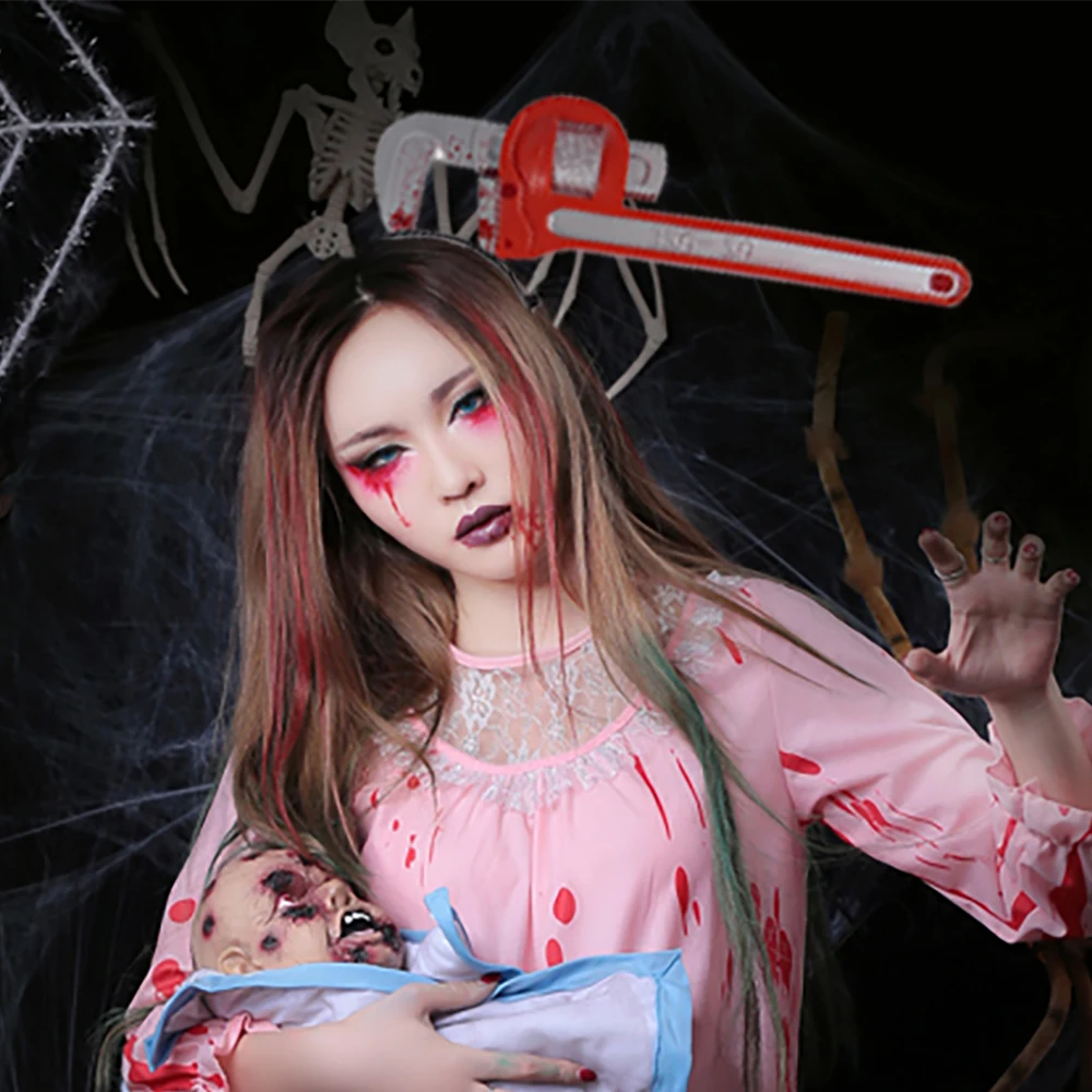 Украшение для Хэллоуина кровавый нож ужас повязка на голову Хэллоуин вечерние