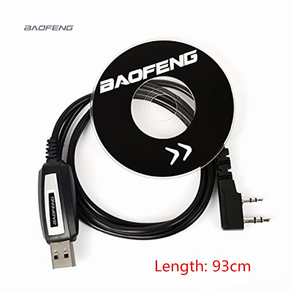 100% Оригинал Baofeng иди и болтай Walkie Talkie 50 км USB кабель для программирования 2-х