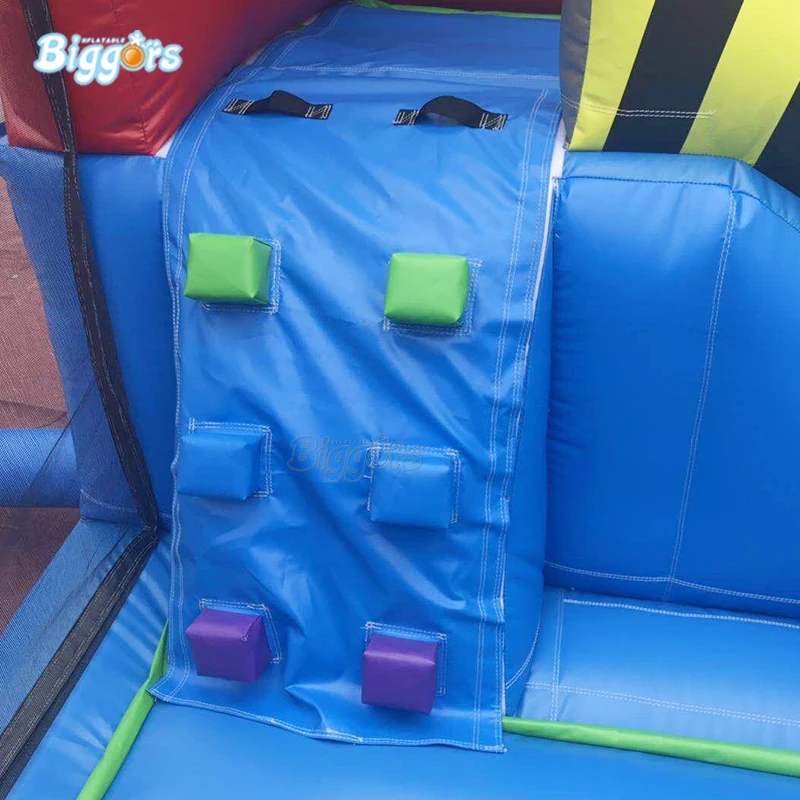 

Commercial Grade 0.55mm PVC Tarpaulin Inflatable Space Bouncy Castle Customized Bounce House Trampoline With Slide