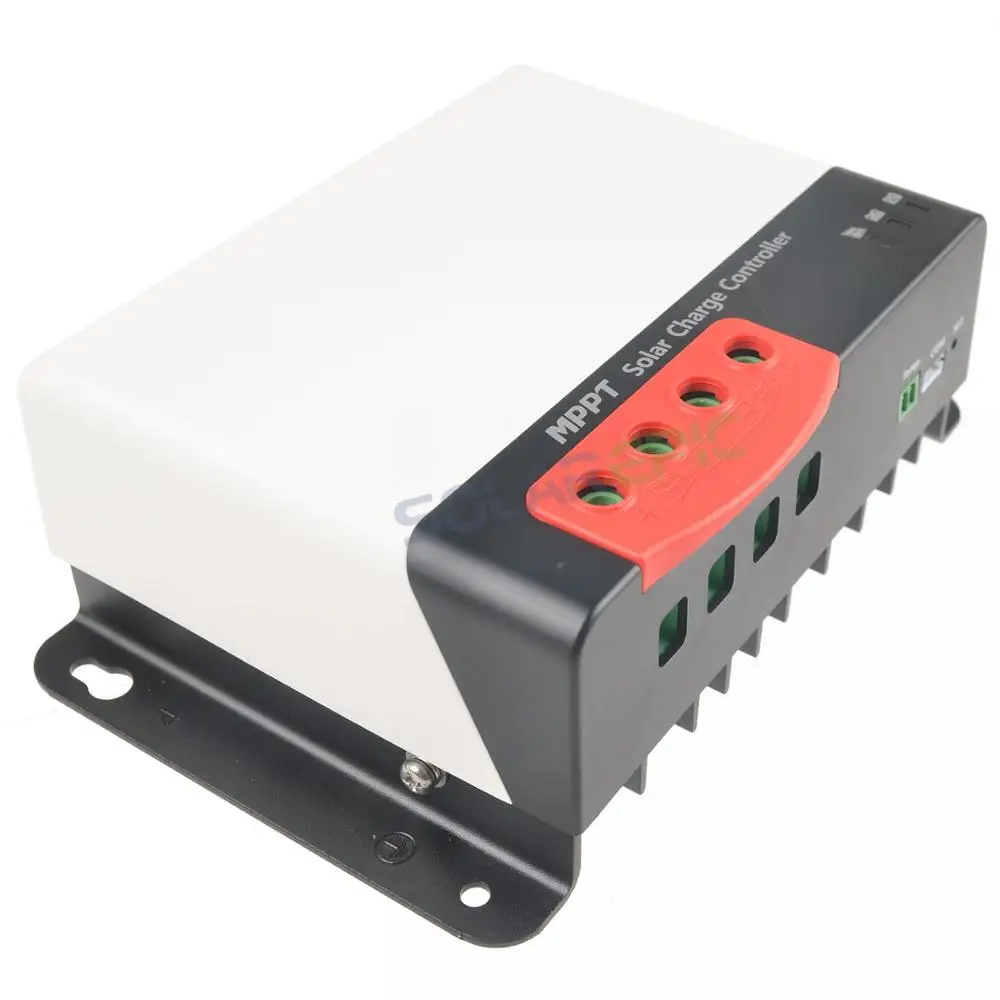 20A MPPT Солнечный контроллер 12 V/24 V батарея регулятор мощности зарядное устройство Макс 100V вход отрицательный заземление