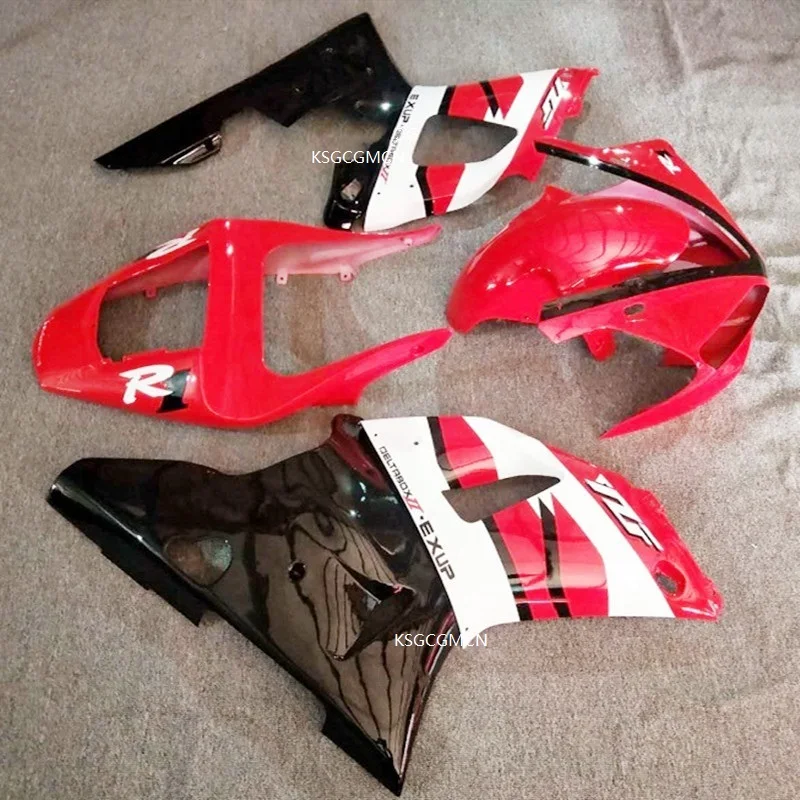 Инъекции ABS Обтекатели для Yamaha YZF1000 YZF R1 00 01 2000 2001 пластик красный и белый мотоцикл