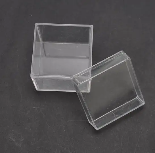 Квадратная коробка конфет для свадьбы 30 шт./лот прозрачная в прозрачной