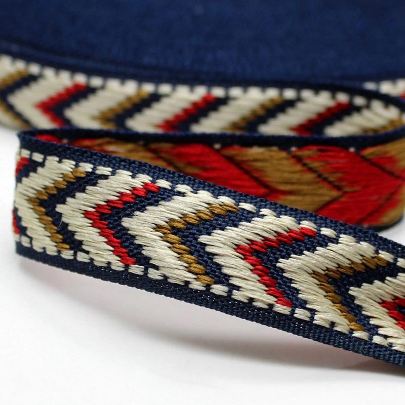 10yard embroidery ethnic jacquard webbing woven tape lace ribbon 2.3cm tribal boho DIY garment bag shoe hat craft accessory sew | Дом и сад