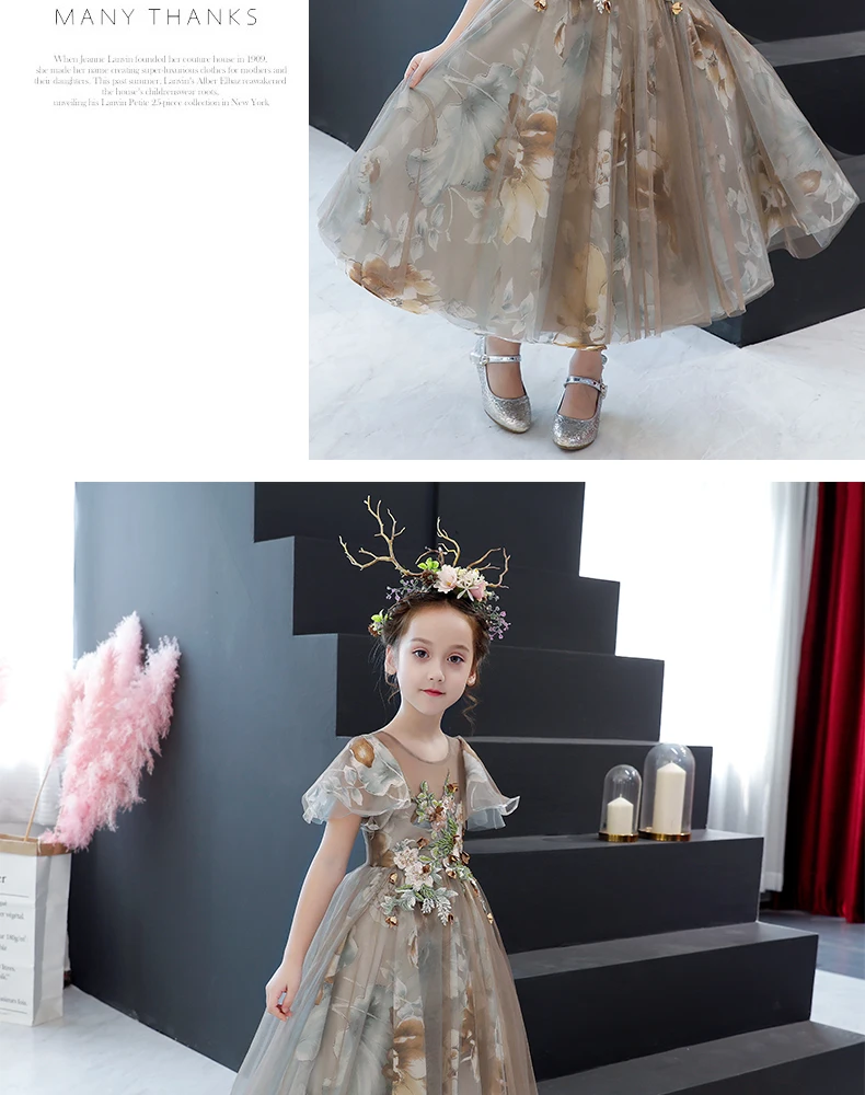Children Princess Dresses Flower 4 Year Vestidos Meninas Festa Summer | Детская одежда и обувь