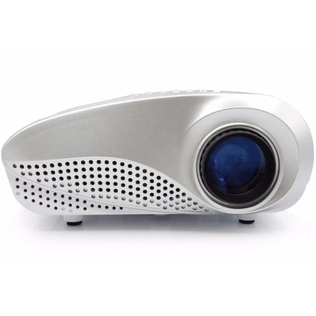 Rigal RD802 портативный кинопроектор для домашнего кинотеатра 480x320P USB VGA Высокое