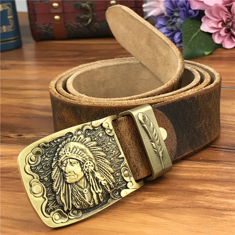 Кожаные ремни без пряжки мужской ремень Ceinture Homme мужские кожаные ремни без пряжки мужской ремень из натуральной Leather105-125CM SP05