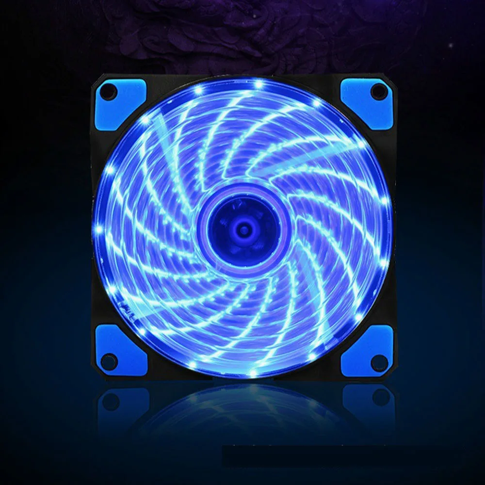 Светодиодный вентилятор для ноутбука DIY 12V 120x120mm Neon Clear PC чехол для компьютера