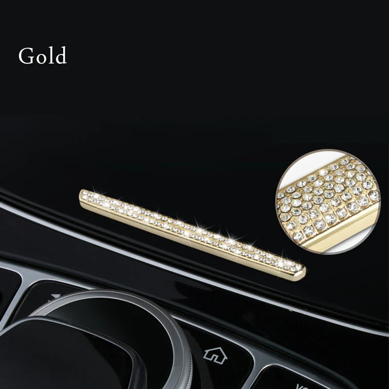gold 1pcs Для Mercedes benz class C w205 amg c63 glc x253 c253 coupe E w213 amg Центральная панель управления кнопки полосы класса аксессуары - Название цвета: gold 1pcs