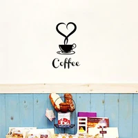 2017 have a cup of coffee wall stickers dining room decoration 361 diy vinyl home decals 3d mural art posters 5 3