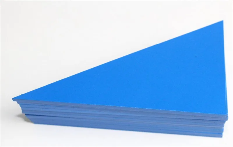 Новая деревянная детская игрушка Монтессори голубой треугольник для