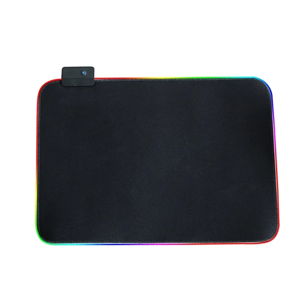 350 x 250 mm CHUYI Led RGB Освещение Коврик для мыши для игр поверхность водонепроницаемый Usb мышь кабель к тачпаду игровая мышь коврик мыши для World Of Warcraft для Dota2 - Цвет: 350 x 250 mm