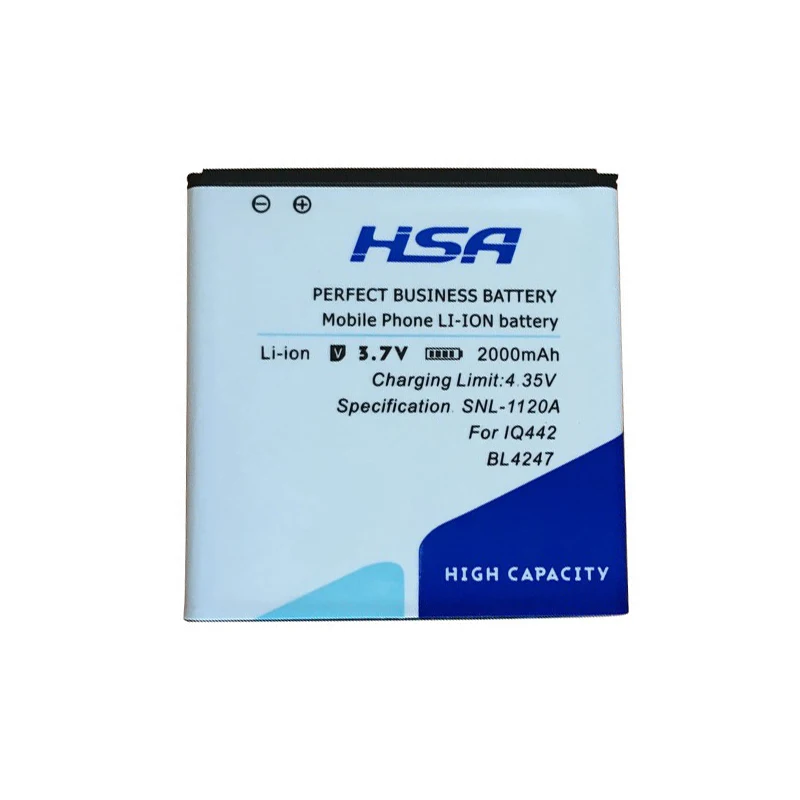 Новинка 2000 мАч BL4247 мобильный телефон аккумулятор для fly iq442 Quad Miracle 1 BL 4247