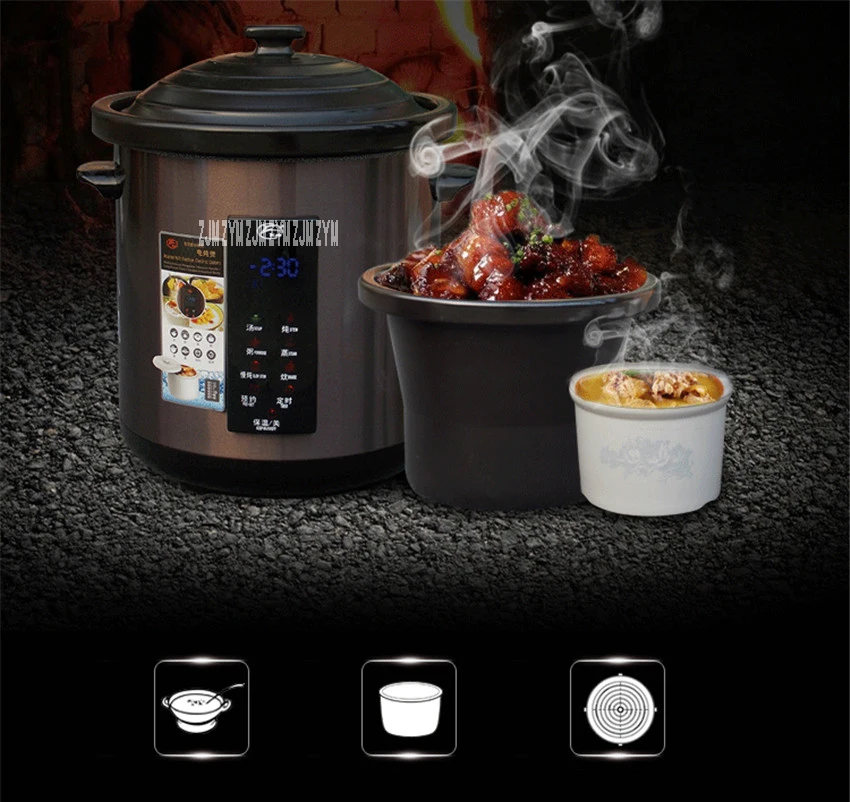 3.5L Multicooking безопасности Нержавеющая сталь керамический вкладыш Электрический чайник Плита Multi Плита прибор отопления рагу суп YDT-10B