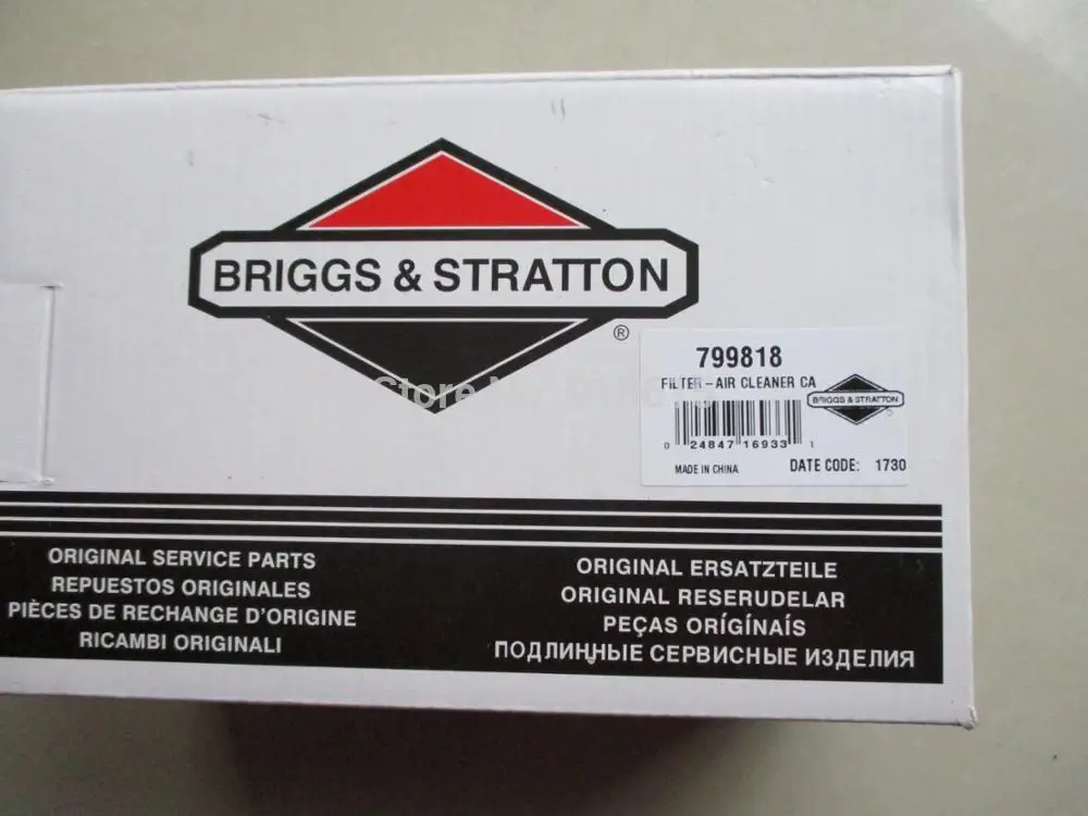 799818 воздухоочиститель 13.5HP воздушный фильтр 25T briggs и stratton части бензинового