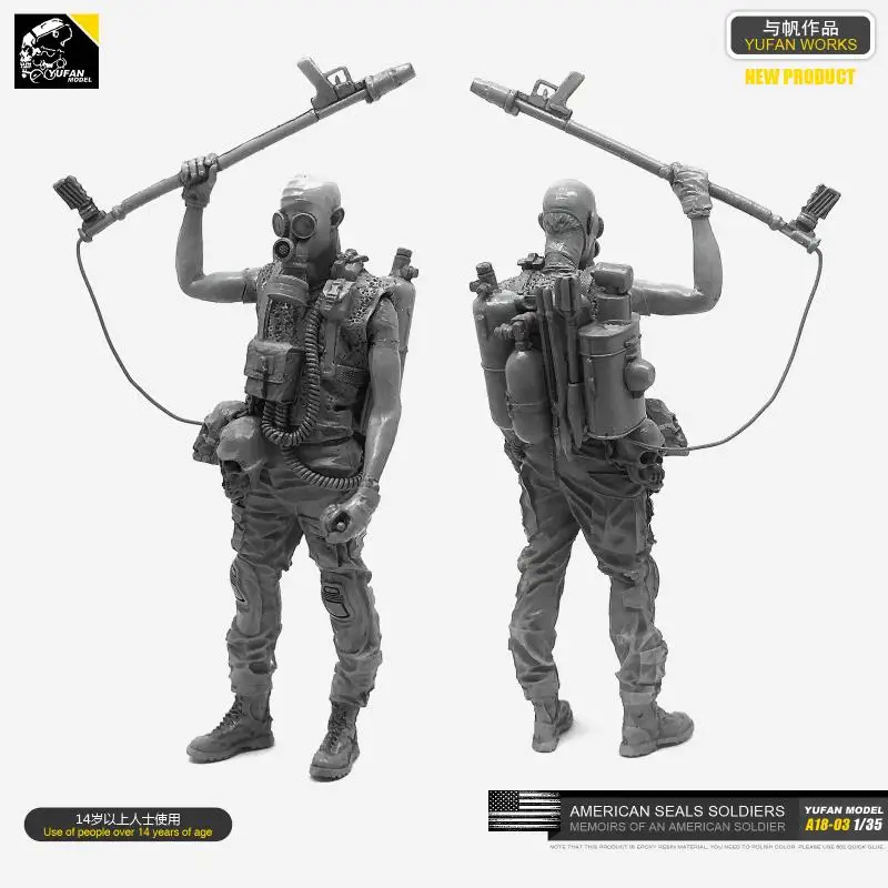 

Модель мужчины из смолы 1/35 (apocalyptic Vengeance er Q10) A18-03