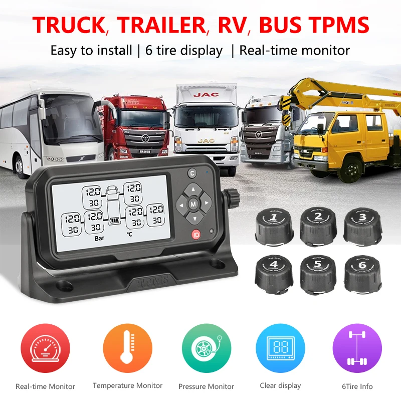 Система контроля давления в шинах TPMS для грузовиков система сигнализации сбоя