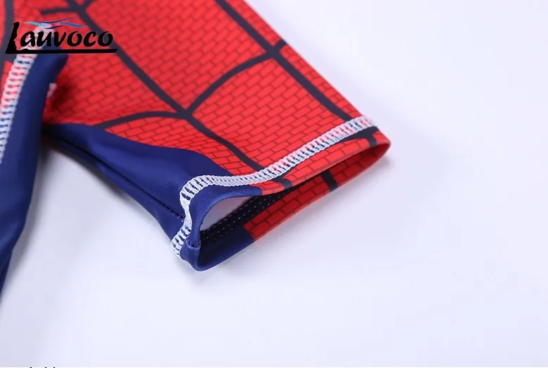 Человек паук печатных милый детский купальный костюм Одна деталь мальчики купальник Спортивный ванный