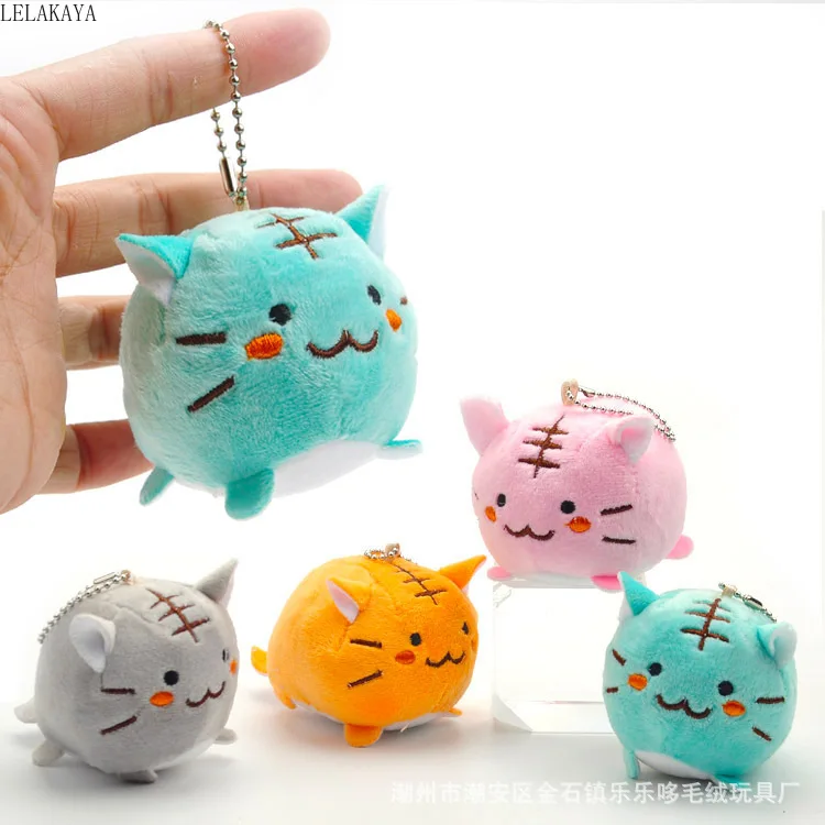 1 шт. аниме мини мягкие плюшевые брелки креативные брелки totoro Мультяшные животные Kawaii тигр кошка подвески игрушки куклы новинка