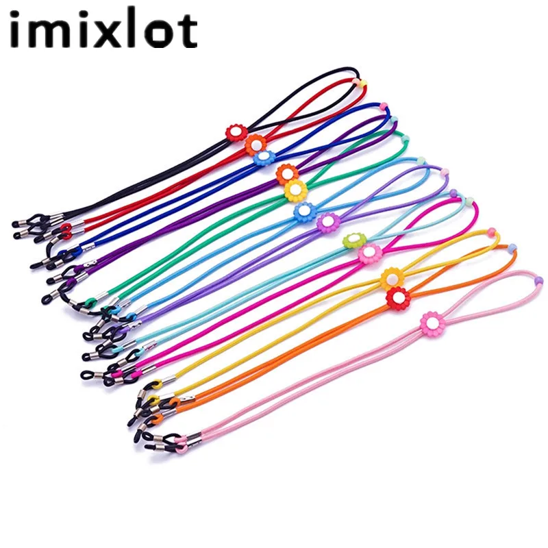 Imixlot 12 цветов очки полоса очки шнур ожерелье очки детские очки веревка шнурки очки скольжения аксессуары
