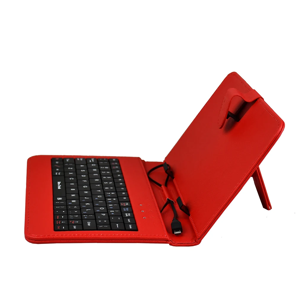 Zienstar мини клавиатура чехол для 7 дюймов Android планшетный ПК микро USB с ПУ кожаным