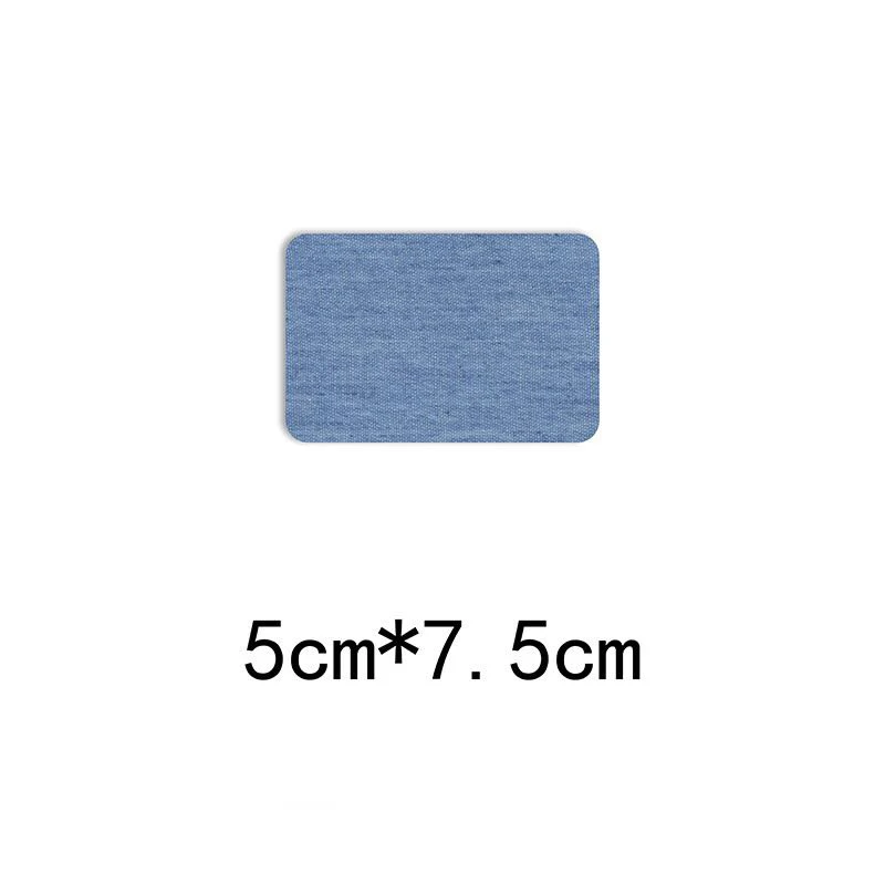 5cm7.5 Light blue Джинсовые вырезки режущая деталь вышивка ковбой патч джинсы патч одежда украшение ремонт отверстия глажка - Цвет: 5cm7.5 Light blue