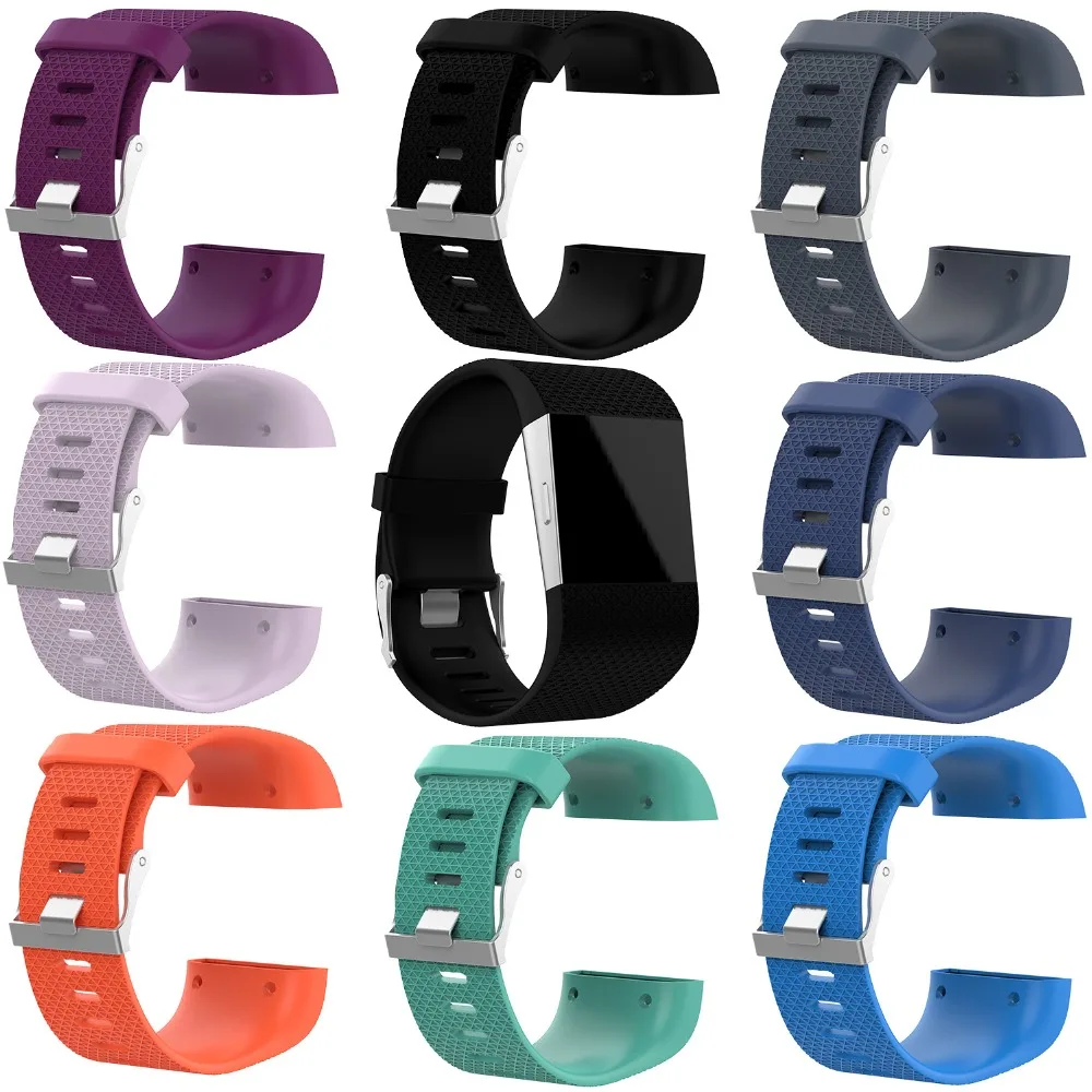 Красочные спортивный силиконовый наручный ремешок для Fitbit смарт-браслета из