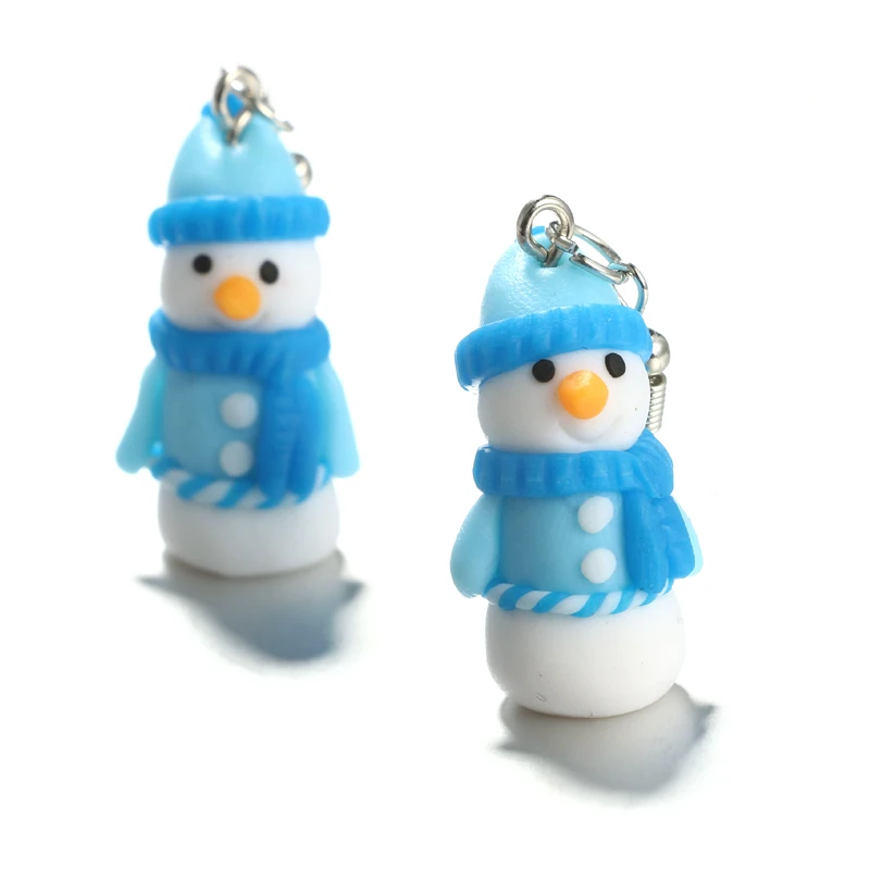 Рождественские украшения аксессуары серьги 3D мультфильм гвоздики для женщин