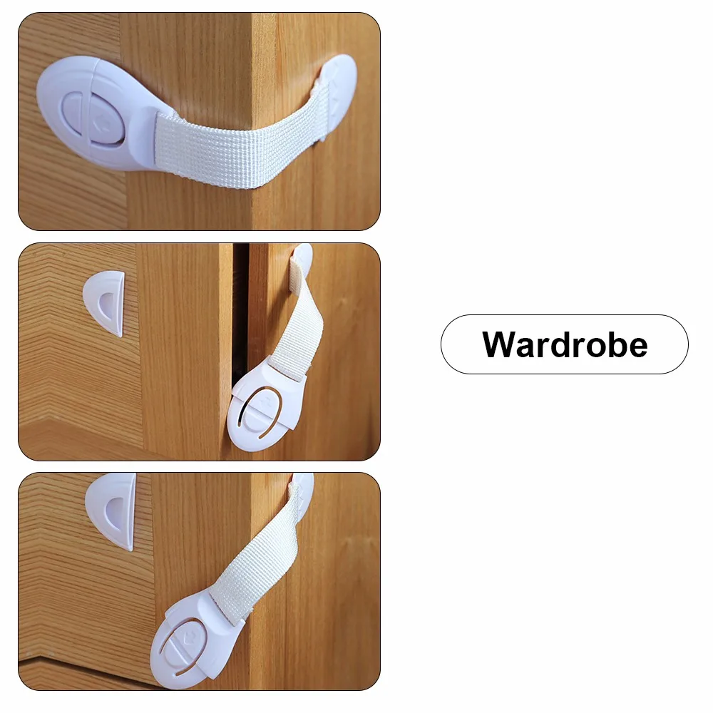 10pcs/lot Baby Safety Locks Plastic Drawer Door Cabinet Cupboard Protection from Children kids Care Product | Мать и ребенок