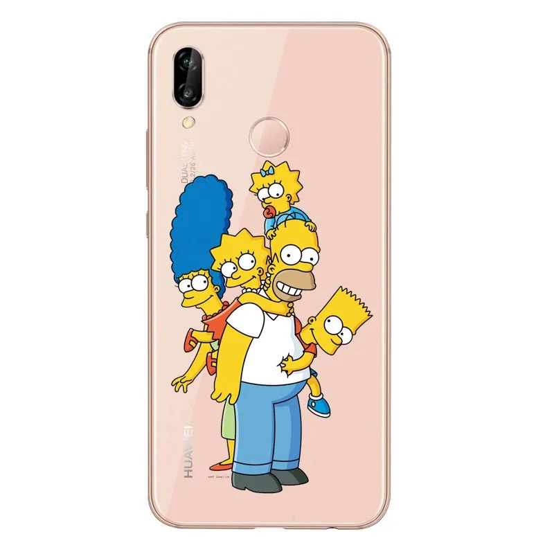 TPU Los Simpson suave de TPU caso для huawei P8L P20L P20LITE P30 mate 8 10 mate 20Por RS - Цвет: TPU