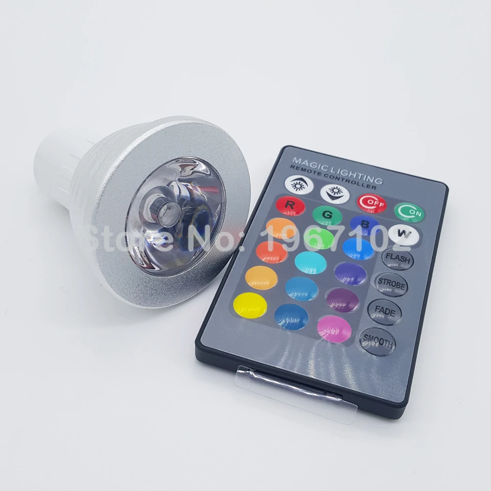 Светодиодная лампа GU10 RGB 16 цветов 5 Вт 10 шт.|gu10 60 led bulbs|lamp paintgu10 50w equivalent |