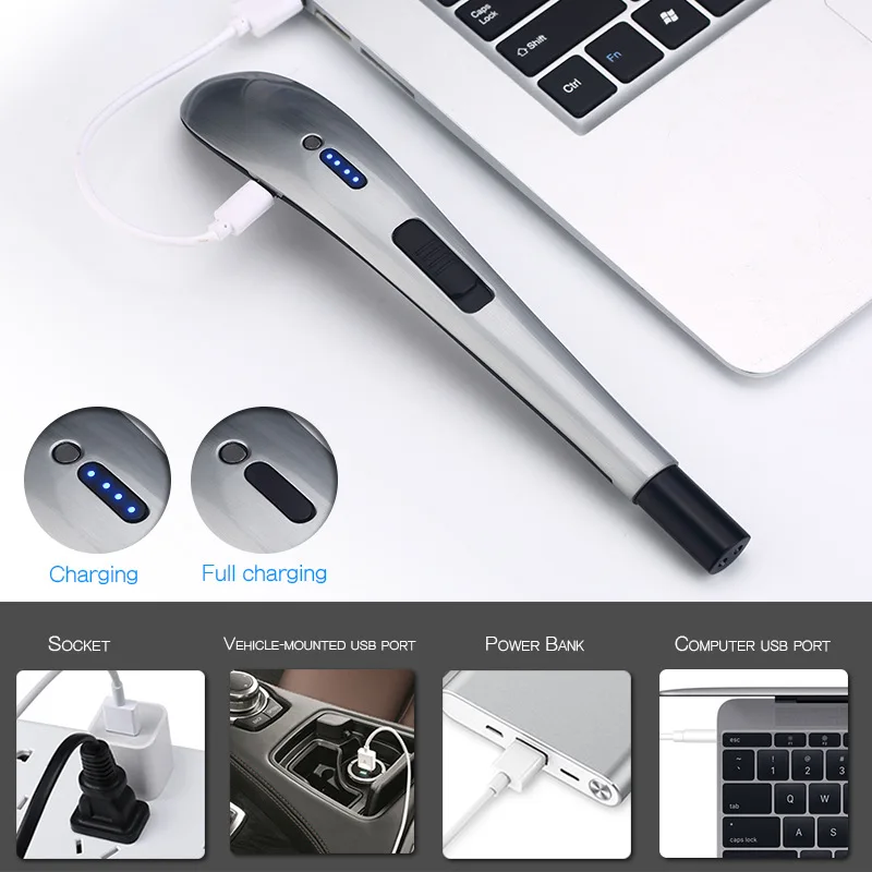 Барбекю зажигание дуги USB Зажигалка перезаряжаемая электронная кухонная зажигалка сигаретная плазма Palse импульсные газовые печи гром зажигалка
