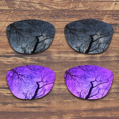 ToughAsNails поляризованные Сменные линзы для солнцезащитных очков Оукли Frogskins-несколько вариантов - Цвет линз: Black and Purple