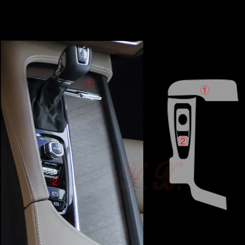 Наклейка для Volvo прозрачная защитная пленка из ТПУ наклейка s xc90 переключения