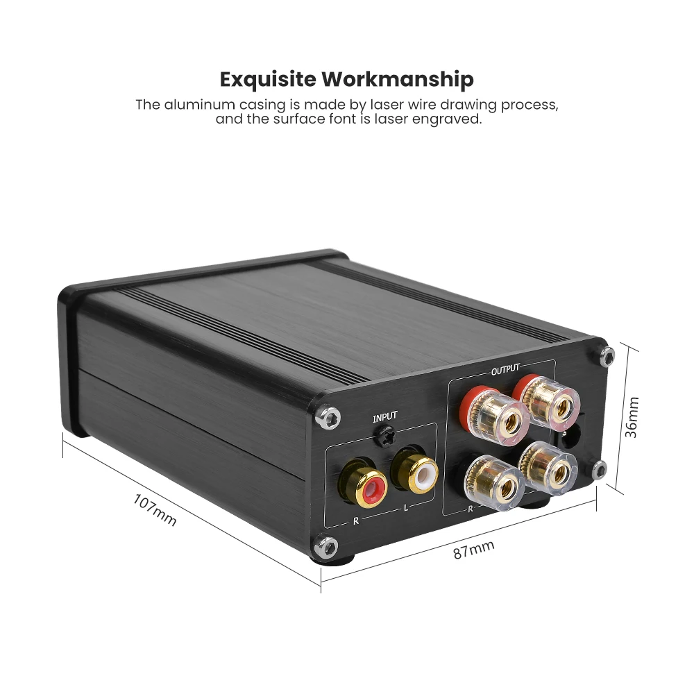 Цифровой усилитель мощности AIYIMA Mini TPA3116 Hi-Fi 100Wx2 стереоусилитель DIY звуковая