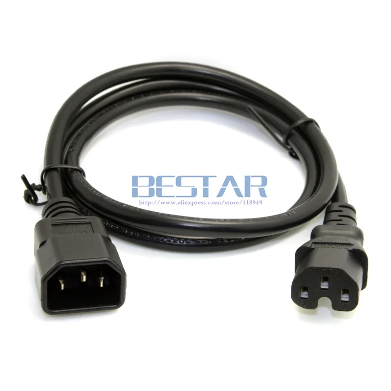 1 м кабель IEC320 IEC 320 C14 штекер к 60320 iec C15 гнездо зарядное устройство Удлинительный