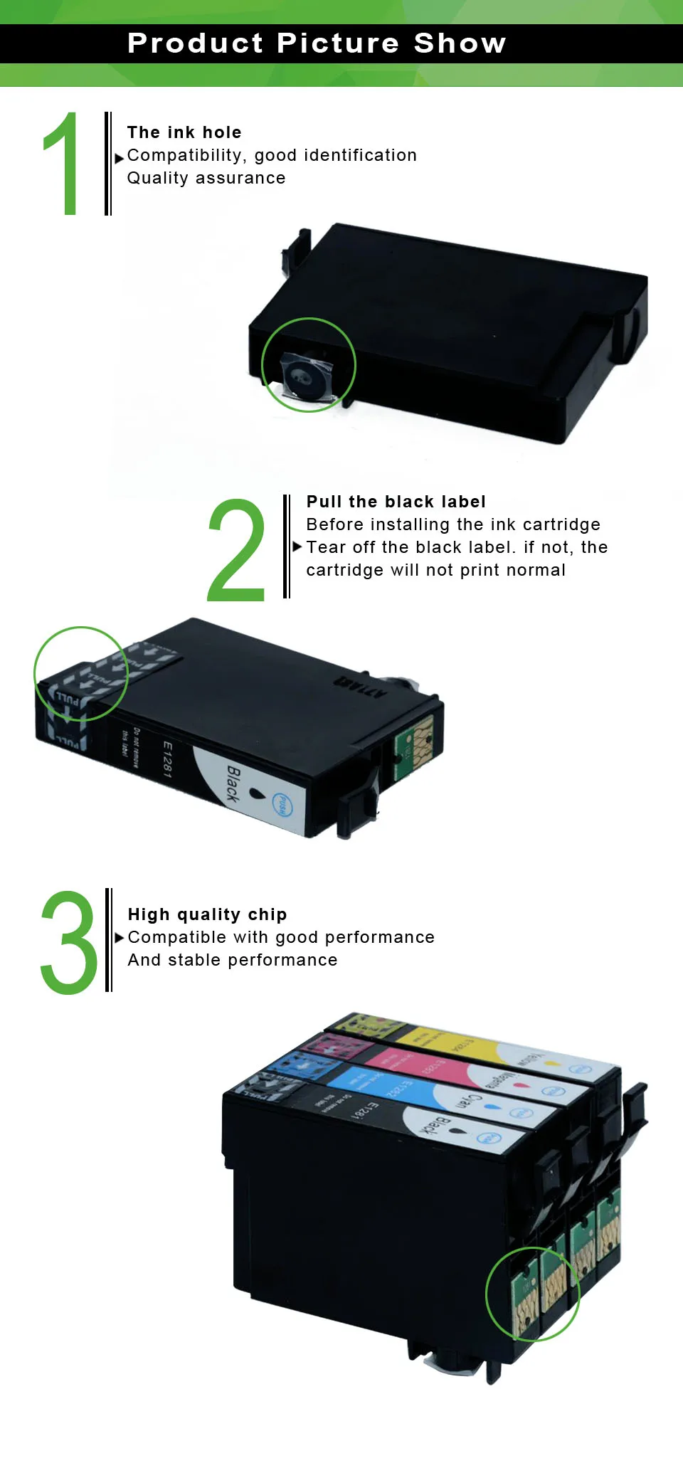 Для печатающей головки Epson T1281 совместимый чернильный картридж для принтера EPSON Stylus S22 SX125 SX130 SX230 SX235W SX420W SX425W SX430W SX435W чернила для принтера