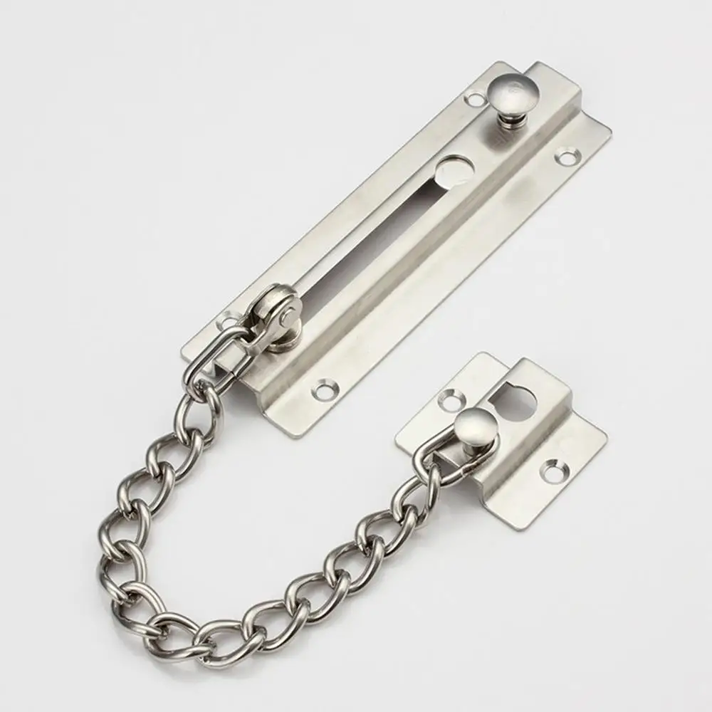 Толстая 304 нержавеющая стальная дверная Противоугонная цепь застежка дверной