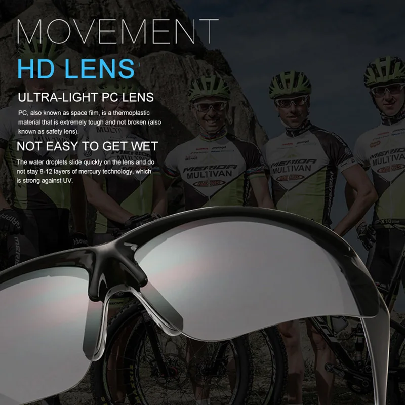 Очки UV400 для езды на велосипеде открытом воздухе зеркальные очки катания лыжах и