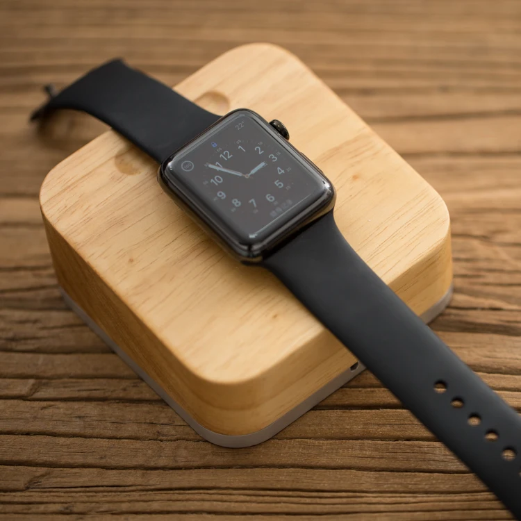 Деревянная зарядная док станция для Apple Watch серии 1 2 3 держатель|Подставки и