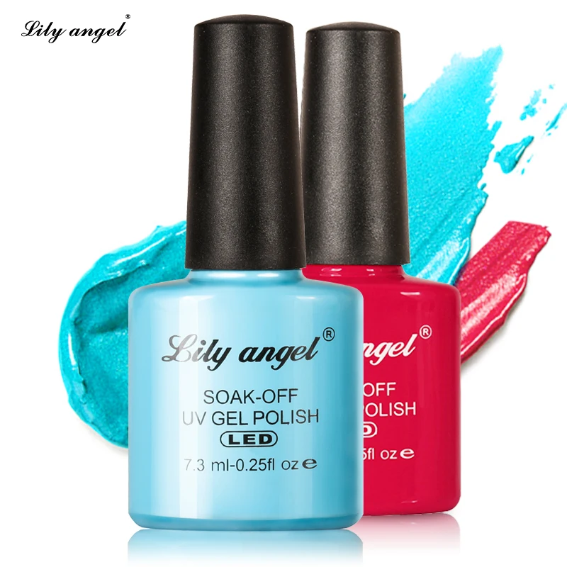 Lily angel 1 шт. светодиодный Гель-лак Лидер продаж дизайн ногтей DIY 110 цветов 7,3 мл впитывающий органический УФ-гель для ногтей без запаха Polish73-96