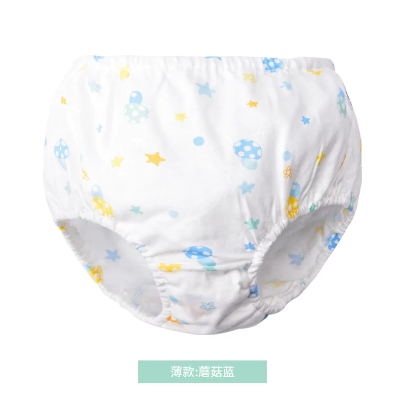 03 0-7Y Baby Girls Panties Toddler Boys Underwears Infant Cotton Training Reusable Nappy Washable Diapers Cover Cartoon Bread Pants - Цвет: 03