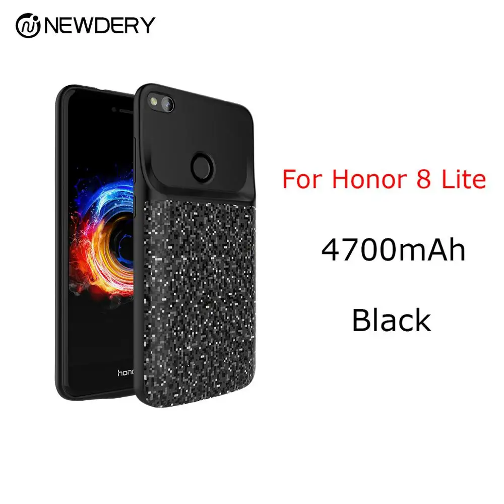Honor 8 Lite 4700mAh NEWDERY чехол для аккумулятора для Honor nova 3 20 pro 8 8X9 9X10 Lite V20 чехол для внешнего зарядного устройства для huawei P20 Lite nova 3E power bank - Цвет: Honor 8 Lite 4700mAh