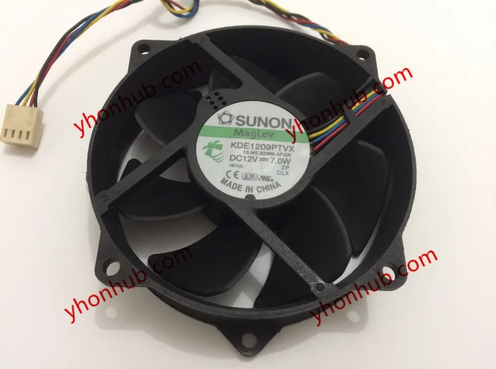 SUNON KDE1209PTVX 13.miss B2369.AF.GN 12 В постоянного тока 7 0 Вт 92x92x25 мм вентилятор охлаждения
