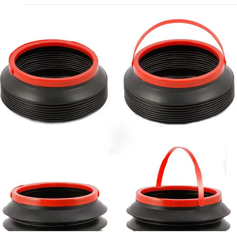 4L Car auto Folding Fishing Bucket car trunk organizer bag net Of High-quality Storage Box dust garbage bin | Автомобили и