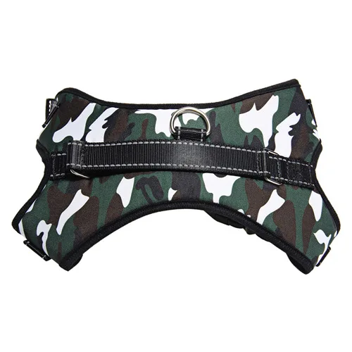 Dark Green White Поводок для собак, не тянется, сетка, мягкий, дышащий, для прогулок, для домашних животных, жилет, для прогулок, ручной ремень, воротник, легкое управление, ремни безопасности, регулируемый - Цвет: Dark Green White