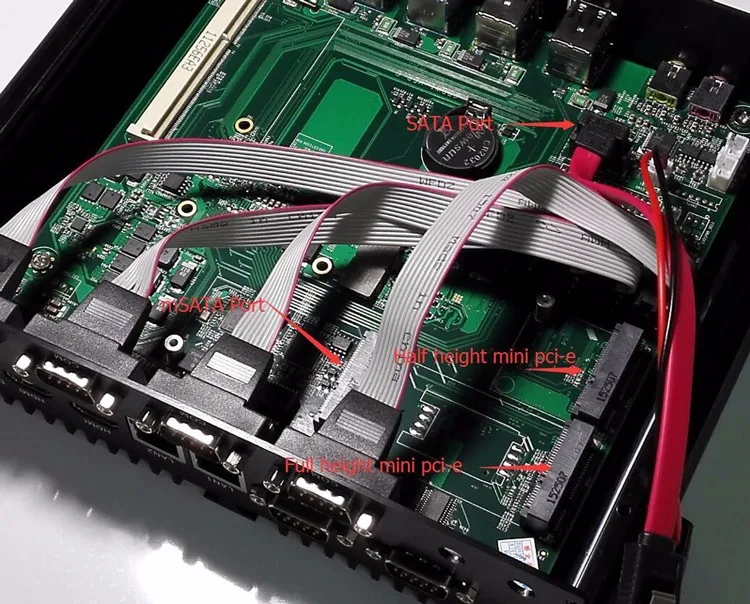 I5 мини ПК 2 lan HDMI безвентиляторный промышленный компьютер 5gen i7 5550U i5 4200U двухдиапазонный wifi 2RS232 COM